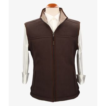 Gilet polaire café