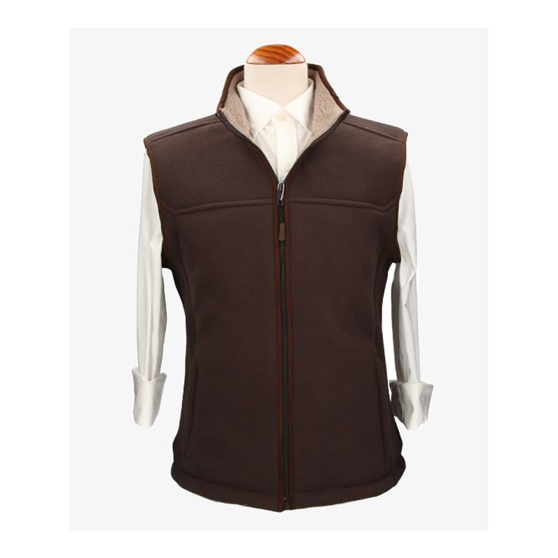 Gilet polaire café