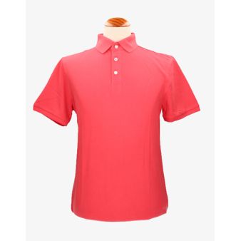 Polo de algodão em coral