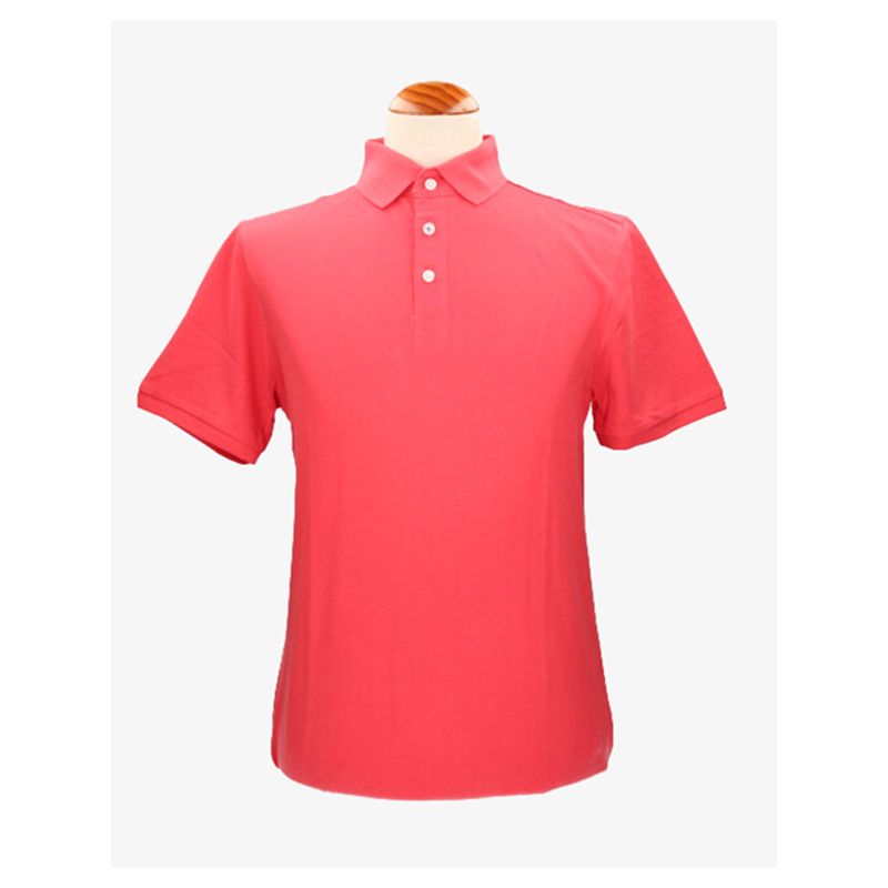 Polo de algodão em coral