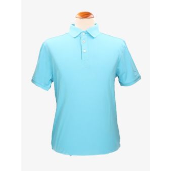 Polo de algodão em turquesa
