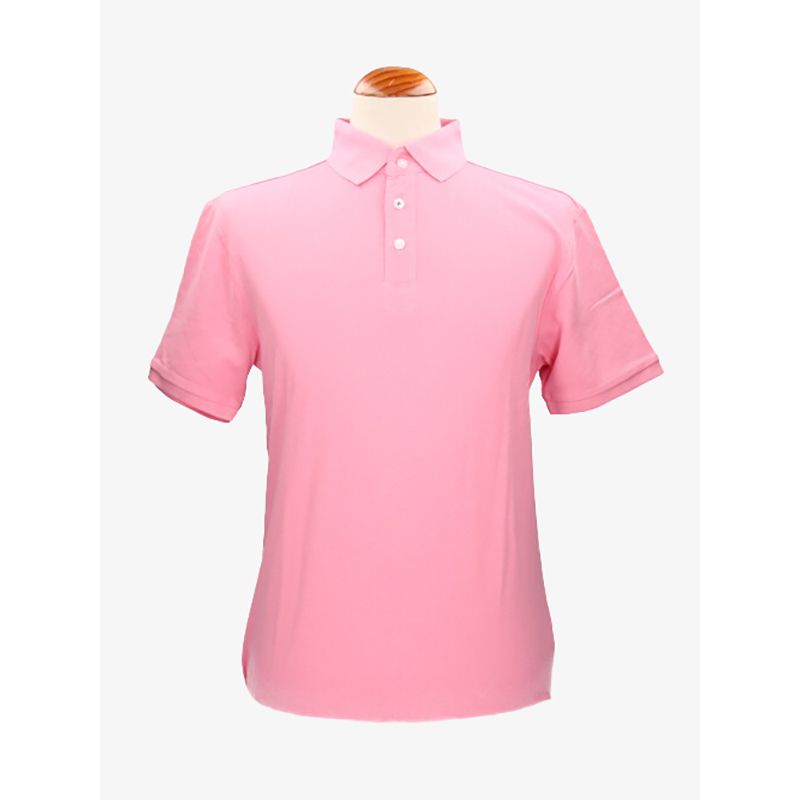 Polo de algodão em rosa