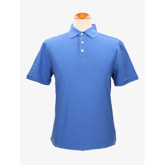 Polo de algodão em azul royal