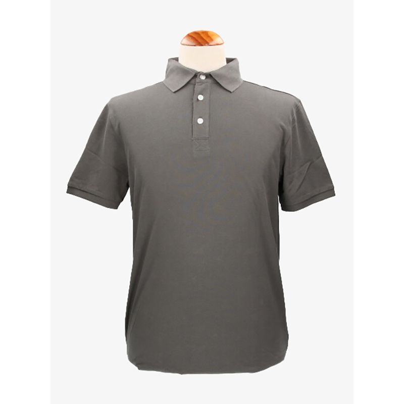 Polo de algodão em carvão