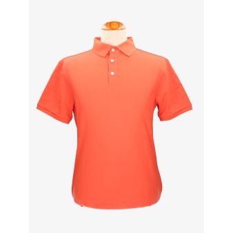 Polo de algodão em laranja