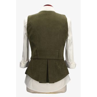 Chaleco Diana antelina verde
