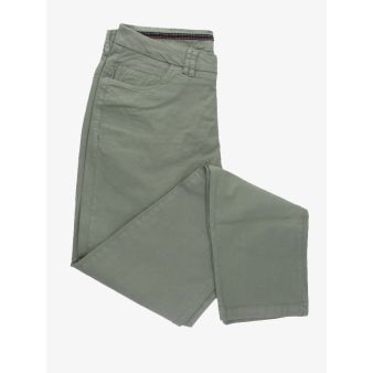 Pantalon 5 poches vert