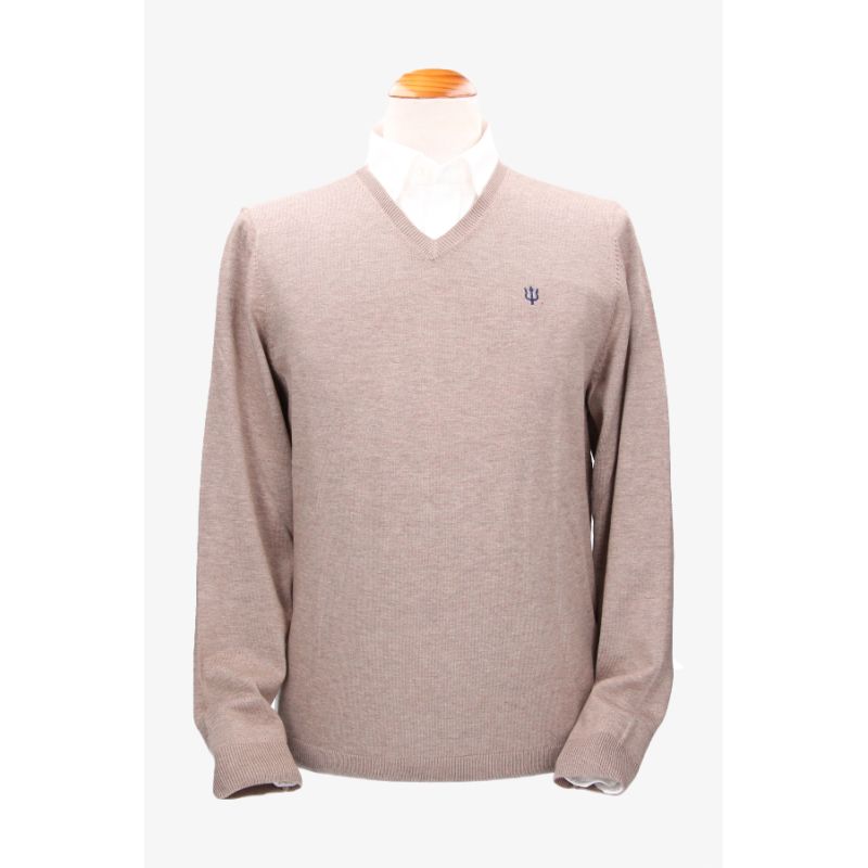 Pull col en V vison