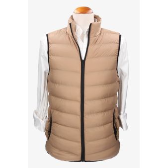 Gilet matelassé camel