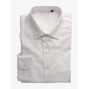 Chemise à rayures blanches