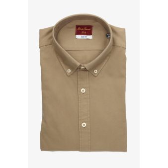 Camisa de Colarinho Caramelo