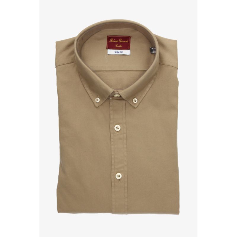 Camisa de Colarinho Caramelo