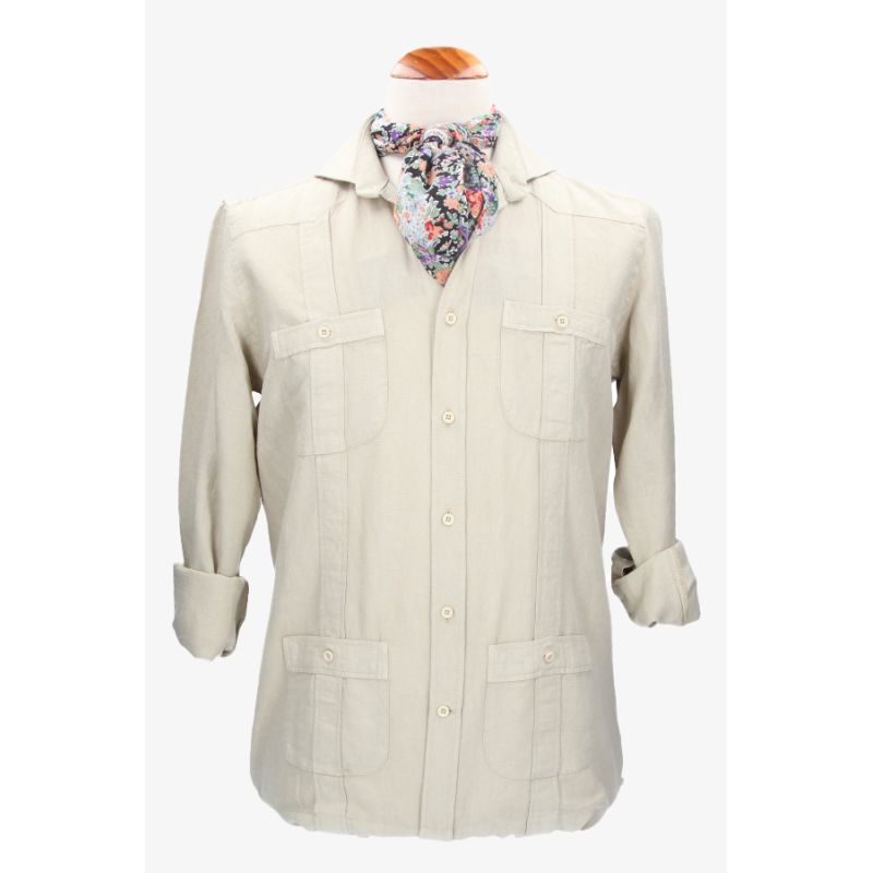 Camisa Cubana beige