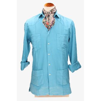 Camisa Cubana de linho...