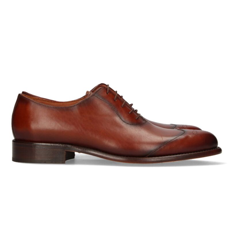 Chaussure anglaise en cuir fleur naturel Valverde del Camino