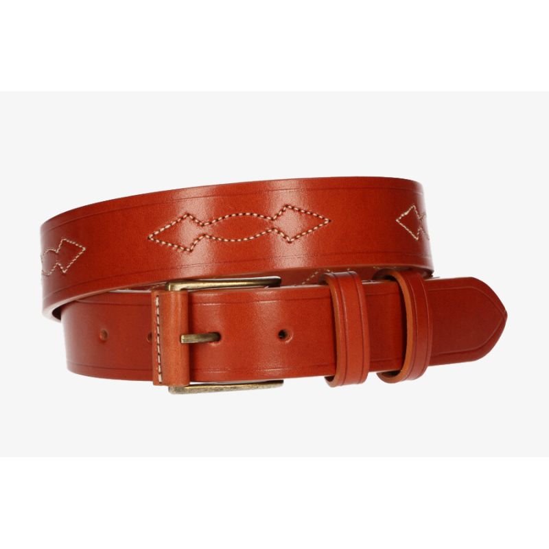 Ceinture en cuir vaquetilla avec motif