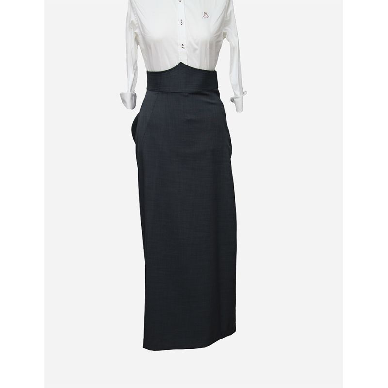 Falda de amazona Menorca gris marengo