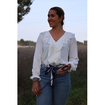 Blusa volantes