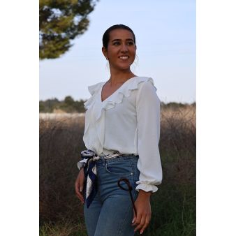 Blouse à volants