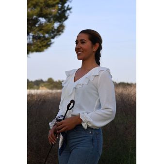 Blouse à volants