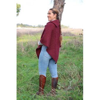 Poncho Toffee burdeos
