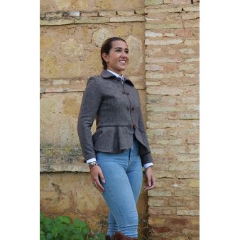 Chaqueta Tavira mezcla marrón