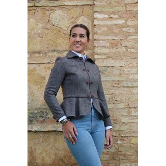 Chaqueta Tavira mezcla marrón