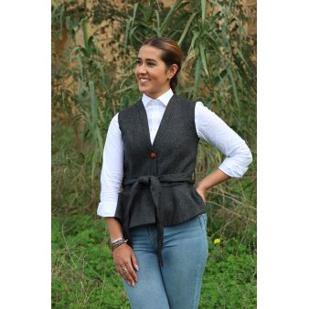Gilet Lisboa Limited Edition en chevrons gris