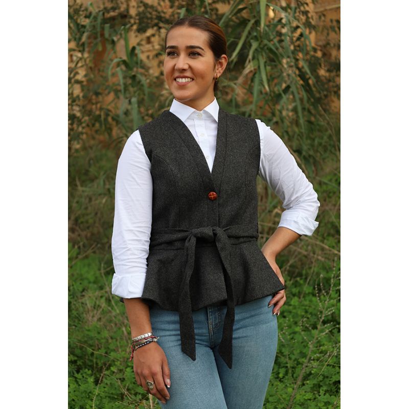 Gilet Lisboa Limited Edition en chevrons gris