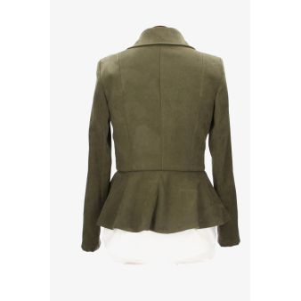 Chaqueta Tavira antelina verde