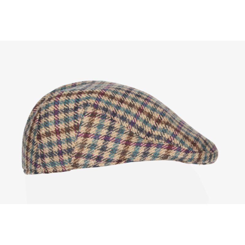 Gorra campera marrón-burdeos