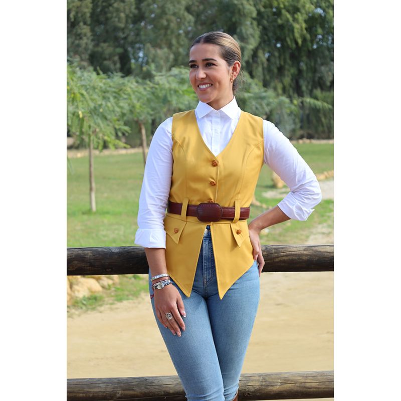 Gilet Diana Jaune Paille