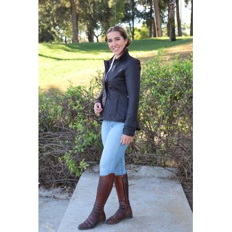 Chaqueta encerada Ambre marrón