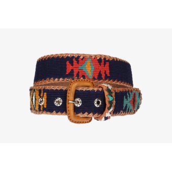 Navy Blue Naif model Belt