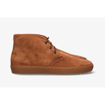 Botín casual serraje camel