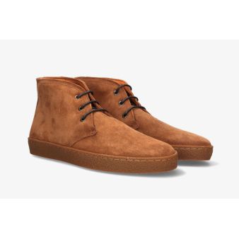 Botín casual serraje camel