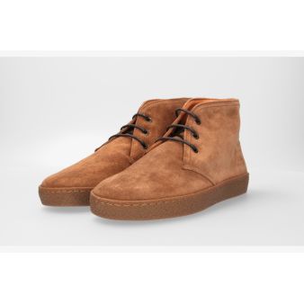 Botín casual serraje camel
