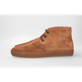 Botín casual serraje camel