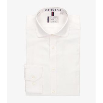 Camisa varilla lino blanca