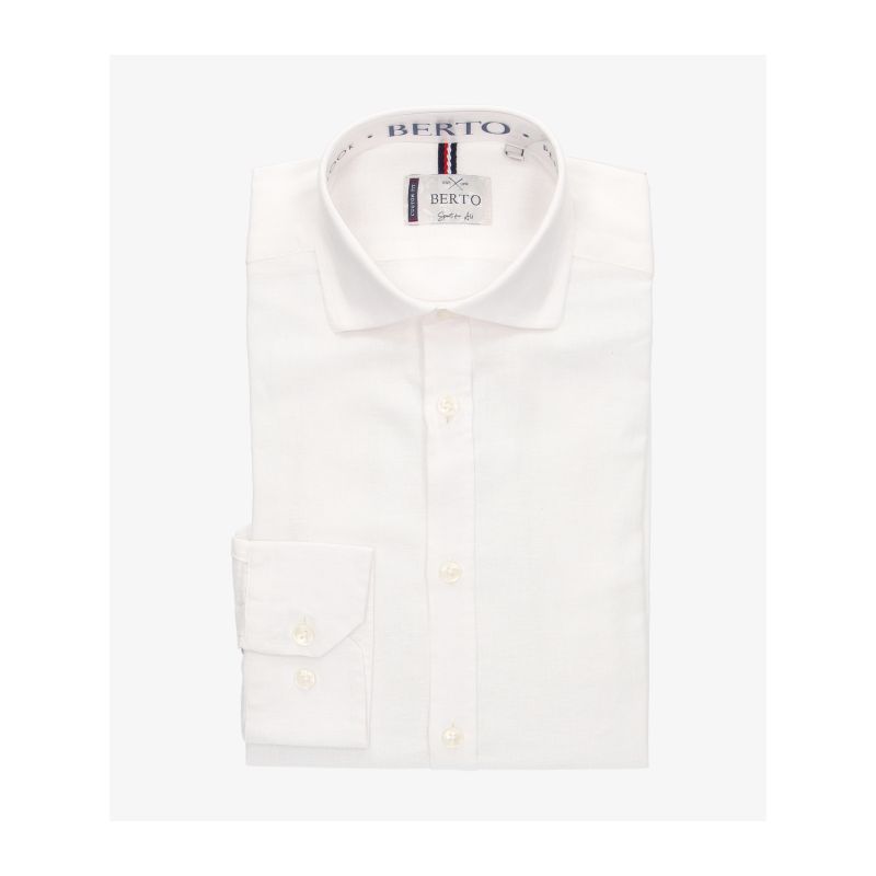 Camisa varilla lino blanca