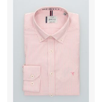 Camisa oxford raya roja