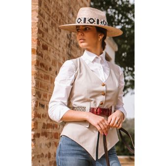 Camisa mujer blanca doble puño