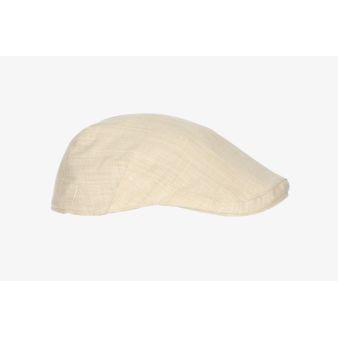 Gorra campera lino beige
