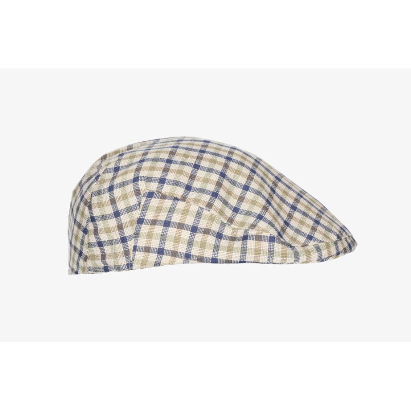 Gorra bullet jorda cuadros beige y azul