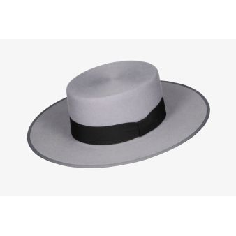 Sombrero Jerez lana plata