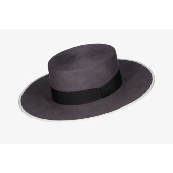 Sombrero Jerez lana gris medio