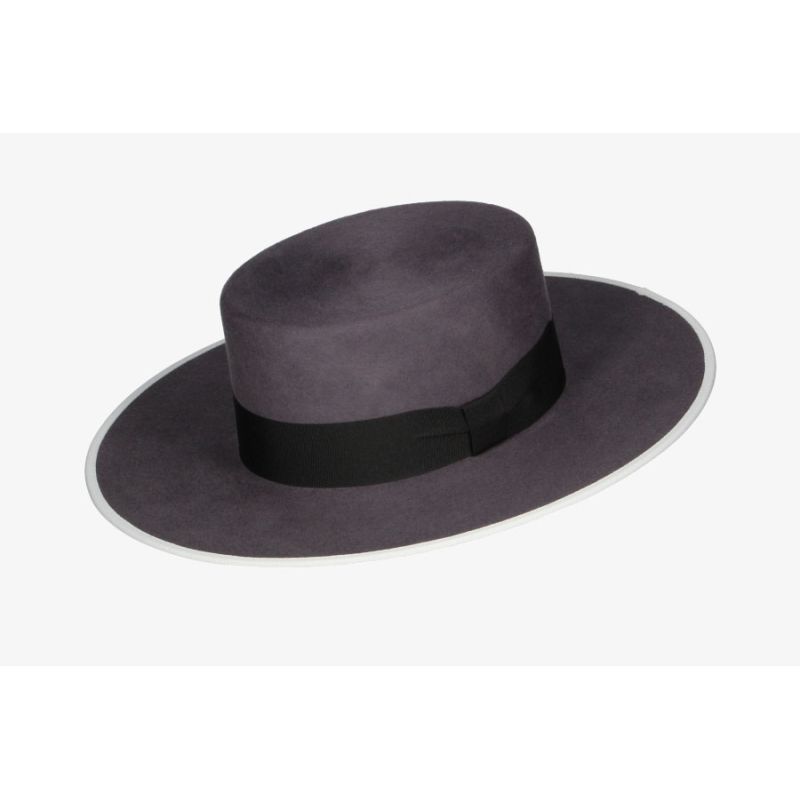 Sombrero Jerez lana gris medio