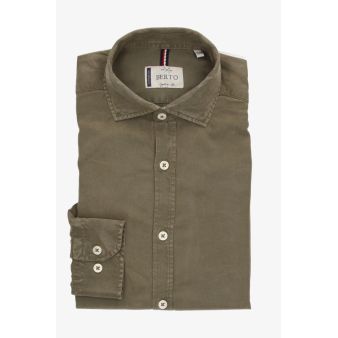Camisa tencel verde