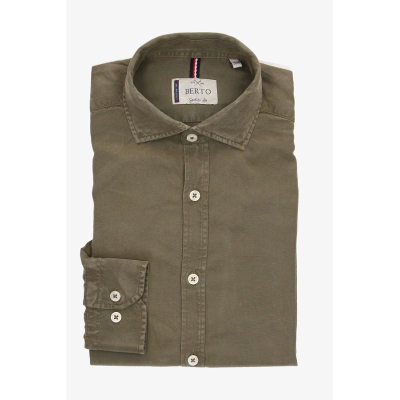 Camisa tencel verde