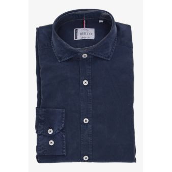 Camisa tencel marino